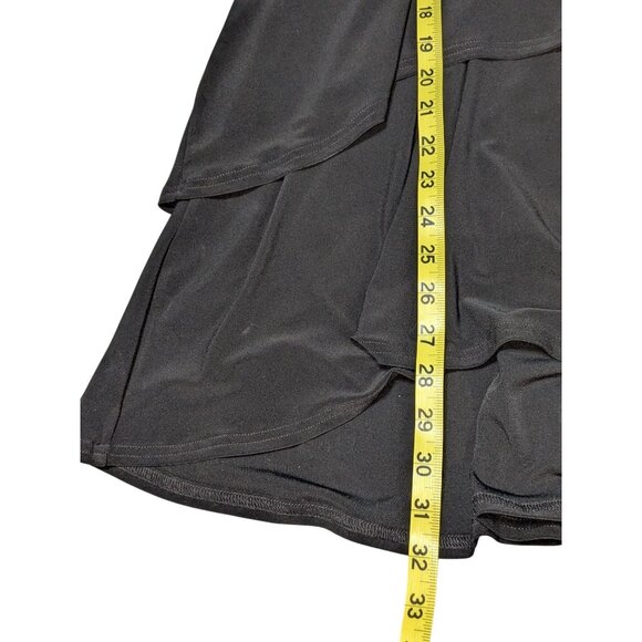 Sympli Womens Tiered Black Relaxed Fit Tank Top Size 18 Polyester/Spandex - Picture 6 of 8